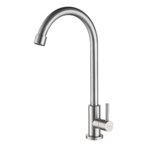 Torneira Bica Alta Aço Inox Doan p/ bancada